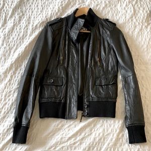 Women’s biker Leather jacket US size 5